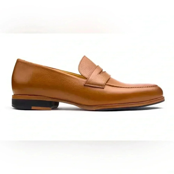 Wolf & Shepherd Mens leather penny loafers size 12.5 made in Portugal ?? main image 4